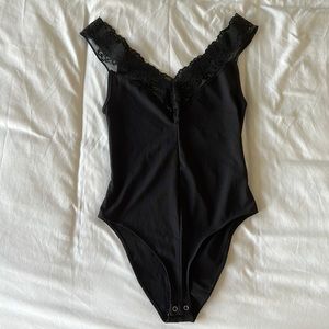 Black Bodysuit with Lace